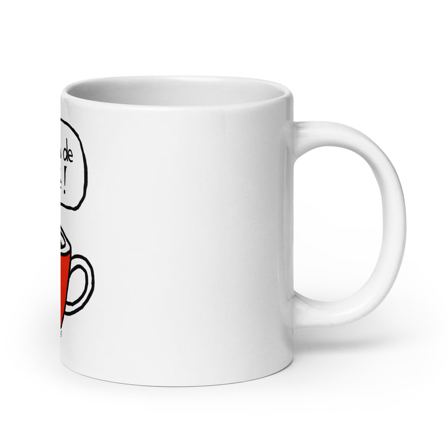 J'ai Besoin de Café! - White Glossy Mug