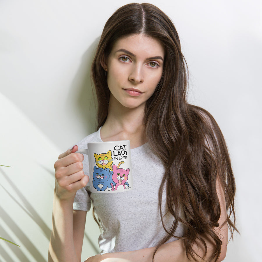 Cat Lady in Spirit - Mug