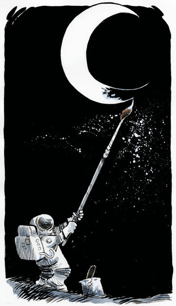 Painting the Moon — Art Print